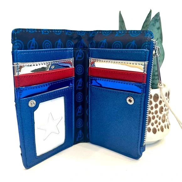 Loungefly Marvel Shine Captain America Wallet